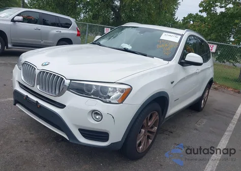 2017 BMW X3 xDrive35I z USA, uszkodzony, nr VIN 5UXWX7C58H0U42024